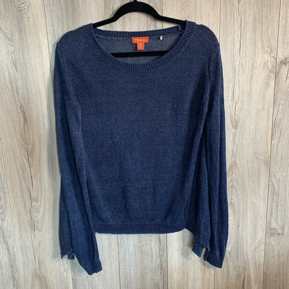 Tommy Bahama Long Sleeve Blue Flare Sweater